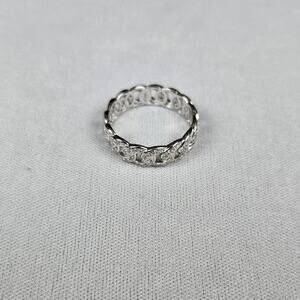 Silver Ring Miami Cuban 925 Silver Moissanite